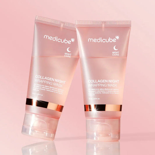 Collagen Night Wrapping Face Mask 🌜🧴✨ With Nicotinamide & Hyaluronic Acid, Collagen Extract 💆‍♀️